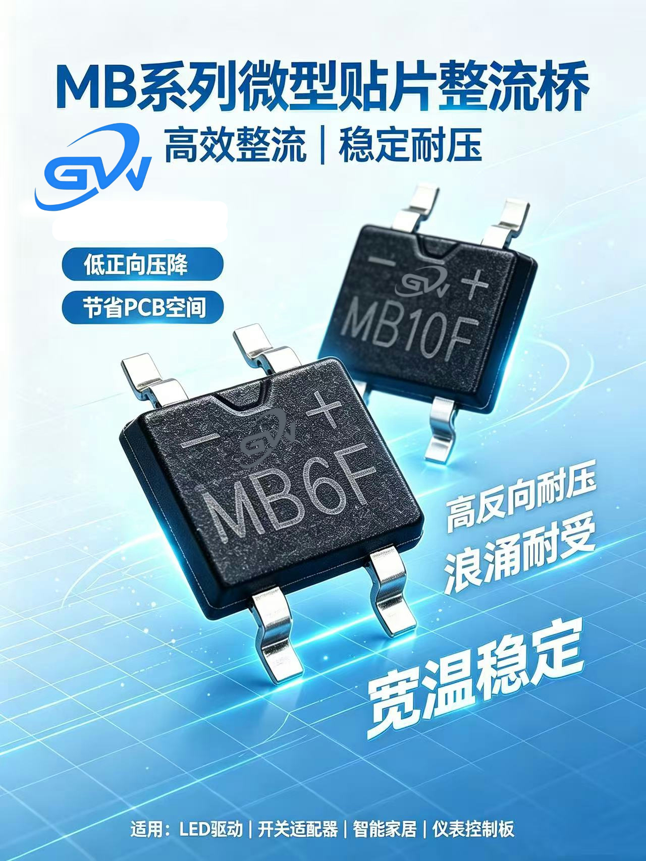 小身材，大能量——MB系列微型贴片整流桥全解析